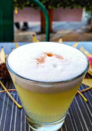 Una foto de Pisco sour