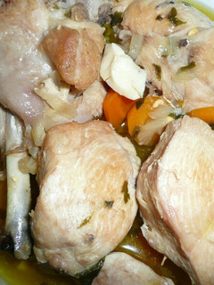Una foto de Pollo en pepitoria