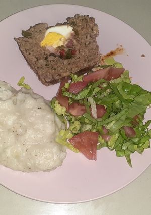 Una foto de Pan de carne y chorizo