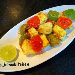 A picture of Three Color Paneer Tikka.