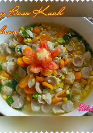 Foto resep Capcay Baso Kuah Sederhana