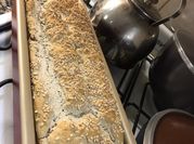 Una foto de maiz psyllium pan