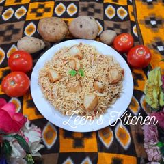 A picture of Aaloo Pulao.