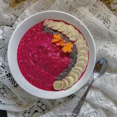Beetroot Smoothie bowl A picture of Beetroot Smoothie bowl.