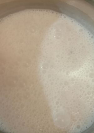A picture of Roohafza milk.