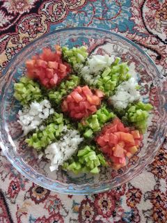 عکسی از دستور سالاد شیرازی