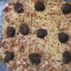 🥩🥩Meatball Spaghetti🍜🍜🍜 A picture of 🥩🥩Meatball Spaghetti🍜🍜🍜.