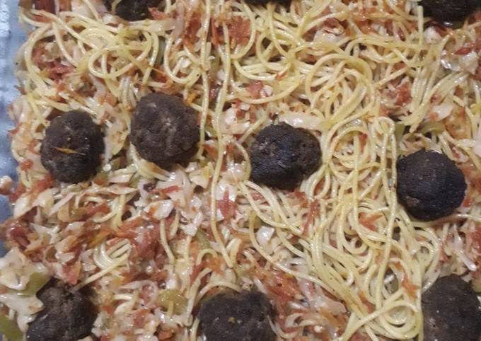 🥩🥩Meatball Spaghetti🍜🍜🍜