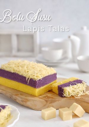 Foto resep Bolu Susu Lapis Talas Kukus