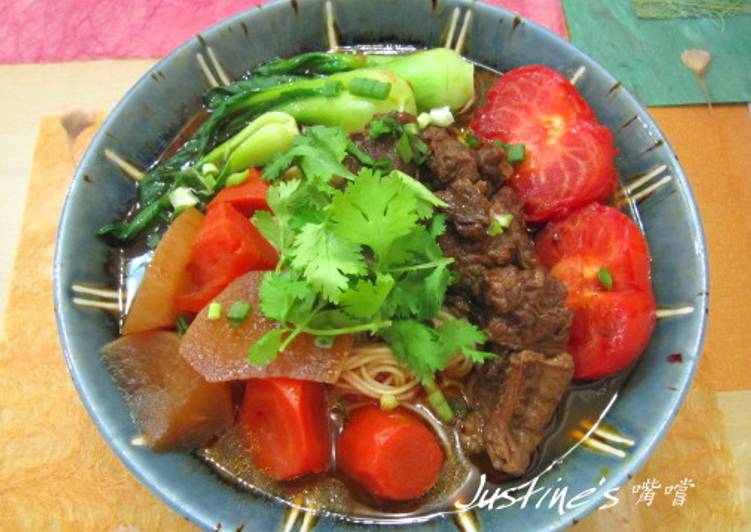 Justine做的番茄牛肉麵
