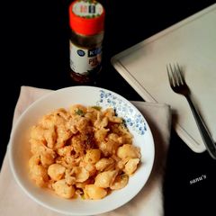 A picture of Vegetable Carbonara Conchiglie Pasta.