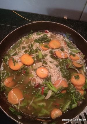 Foto resep Jamur Enoki mix sayuran
