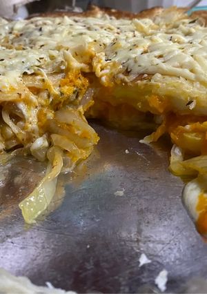 Una foto de Tarta de zapallo con mozzarella