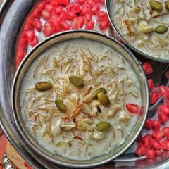 A picture of Vermicelli kheer.
