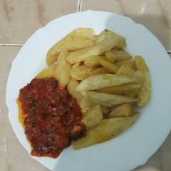 Homemade french fries/ chips A picture of Homemade french fries/ chips.