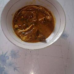 A picture of My children can hardly swallow EBA if not with draw soup.