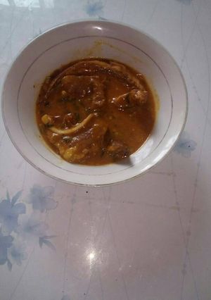 A picture of My children can hardly swallow EBA if not with draw soup.