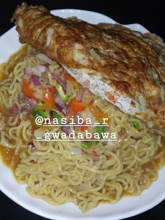 Indomie nd wainar kwai ainihin hoton girkin