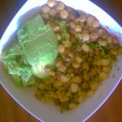 Githeri with ovacado A picture of Githeri with ovacado.