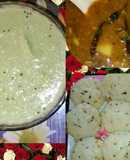 IDLI SAMBHAR with coconut chutney