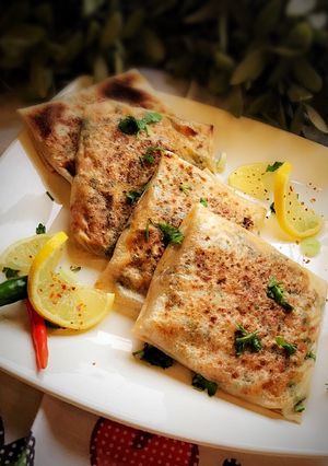 صورة لوصفة المطبق المالح بالتونه خطوات مصوره 🌮
