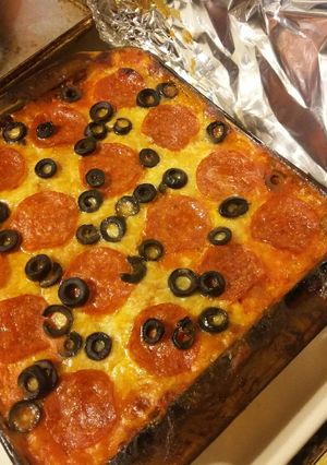 A picture of Yummy Pizzaroni Bake.