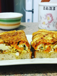Una foto de Tortilla francesa con zanahoria