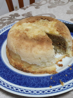 Una foto de Pastel de "carne" vegano