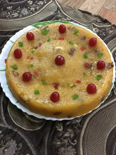 ரவா கேசரி கேக் செய்முறை முக்கிய புகைப்படம்