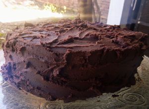 Una foto de Devil's food cake (torta del diablo)
