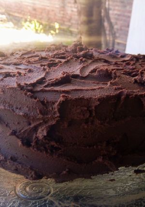 Una foto de Devil's food cake (torta del diablo)