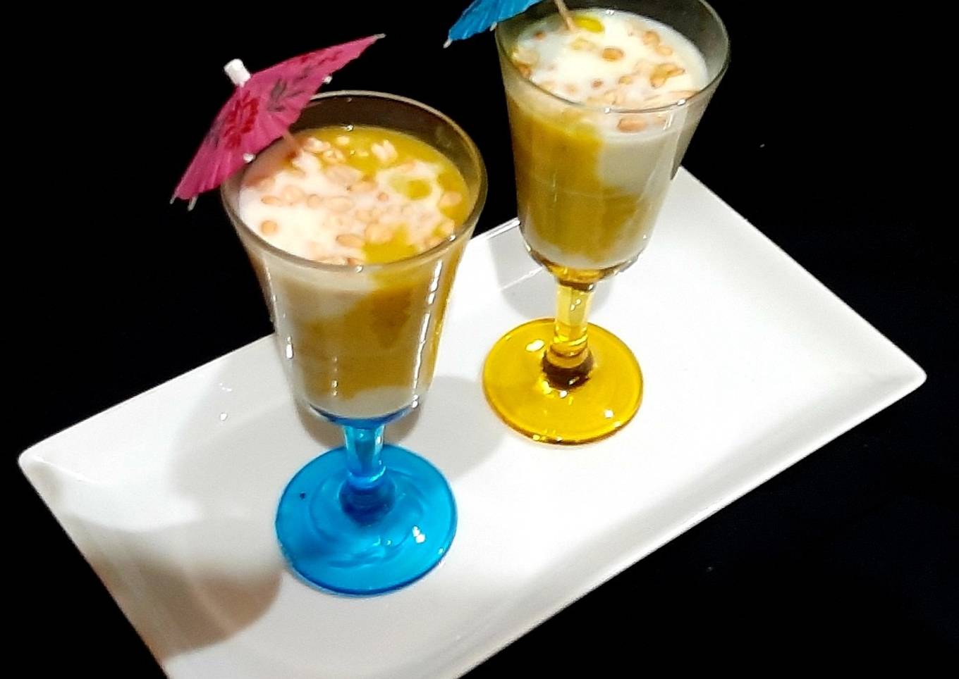 Cream cheese and banana smoothie