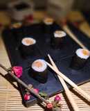 Hoso-Maki-Sushi de Salmón Ahumado