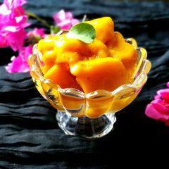 A picture of Mango sorbet.