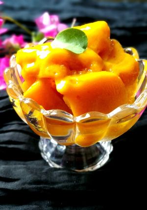 A picture of Mango sorbet.