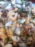 Palabritas, Pulpo y Gambas al Ajillo