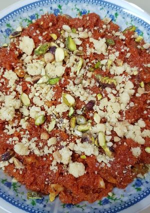 A picture of Gajar ka halwa.