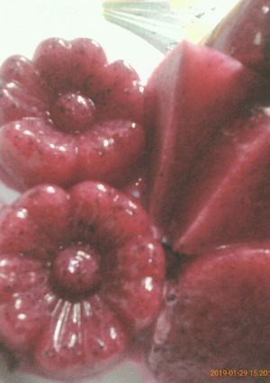 Foto resep Puding buah naga
