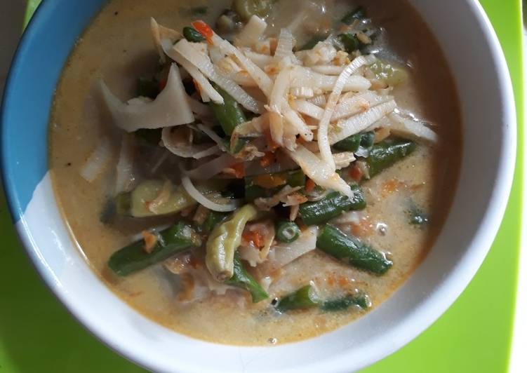 Resep Rebung sayur santan Anti Gagal