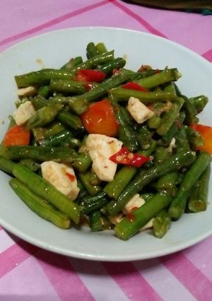 Foto resep Tumis kacang panjang thu putih