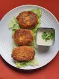 Croquetas de papa, brócoli y salsa blanca