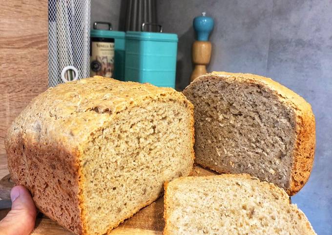 Hogaza de pan de semillas de girasol y salvado de avena con panificadora  del Lidl 2020 Receta de Alfonso López- Cookpad