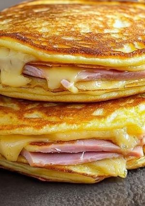 Une photo de Pancakes salés