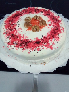 Foto principal de Tarta de zanahorias con crema de queso