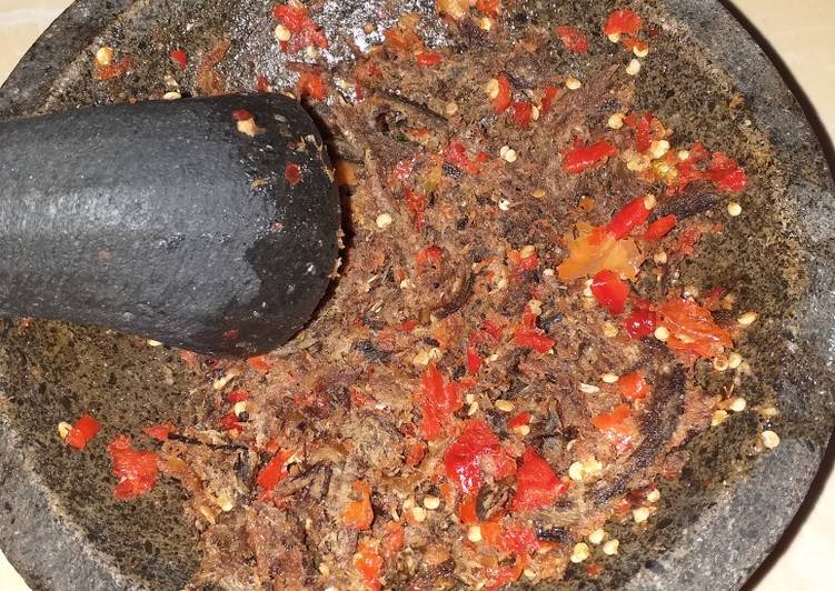 Cara membuat Sambel belut ala angkringan enak