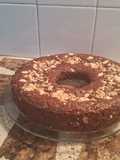 Budín vegano de Cacao con maní tostado