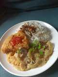 Crispy gurame saus telur asin