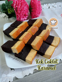 Gambar Kek Coklat Karamel