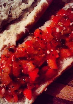 A picture of Bruschetta.