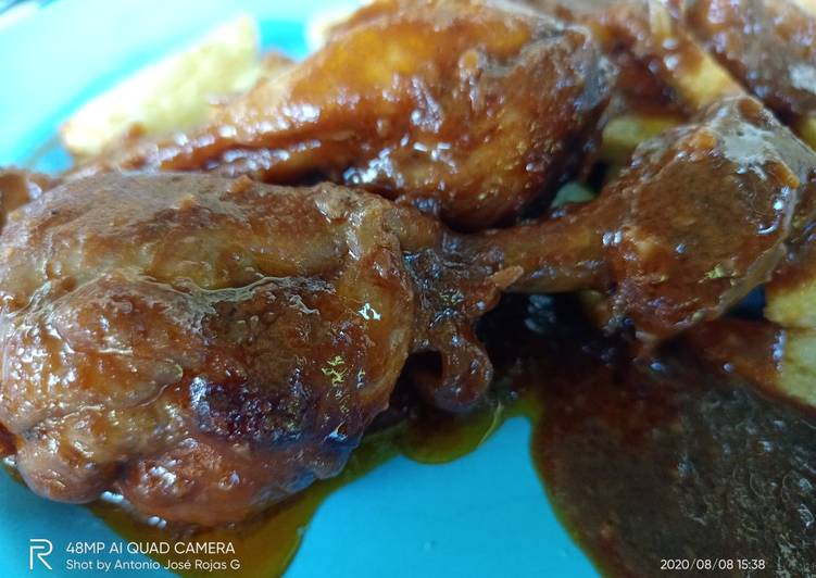 Muslitos de pollo, con chocolate